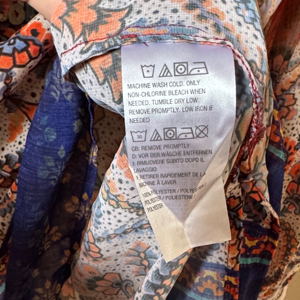 Susan Graver Multicolor Paisley Blouse - Picture 3 of 4